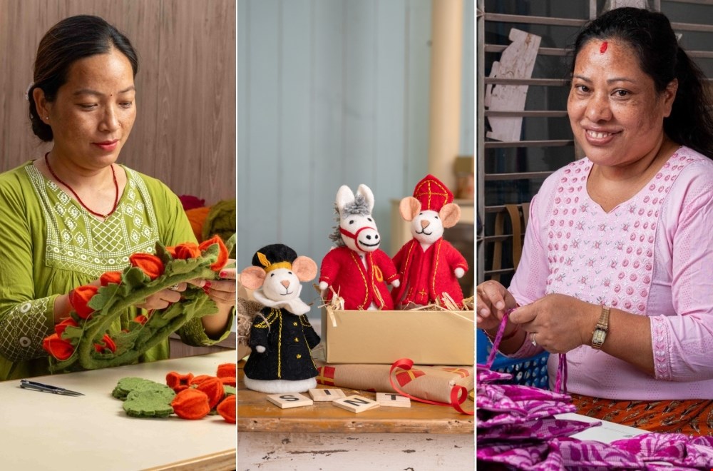 Sjaal met Verhaal: werkgelegenheid voor 2.500 vakmensen in Nepal Sjaal met Verhaal: werkgelegenheid voor 2.500 vakmensen in Nepal